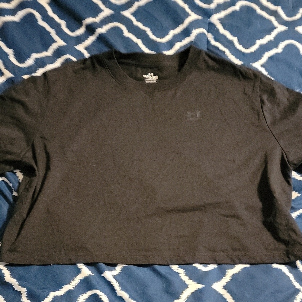 Under Armour Charcoal Gray Crop Top